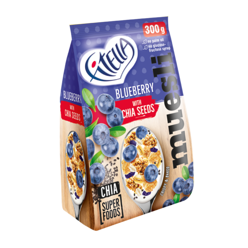 FITELLA MUESLI - borůvka a chia semínka (300g)